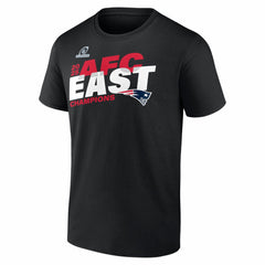 New England Patriots Fanatics 2025 AFC East Division Champions Big & Tall Conquer T-Shirt