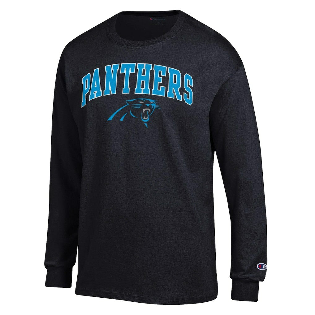 Carolina Panthers Champion Arch Over Logo Long Sleeve T-Shirt