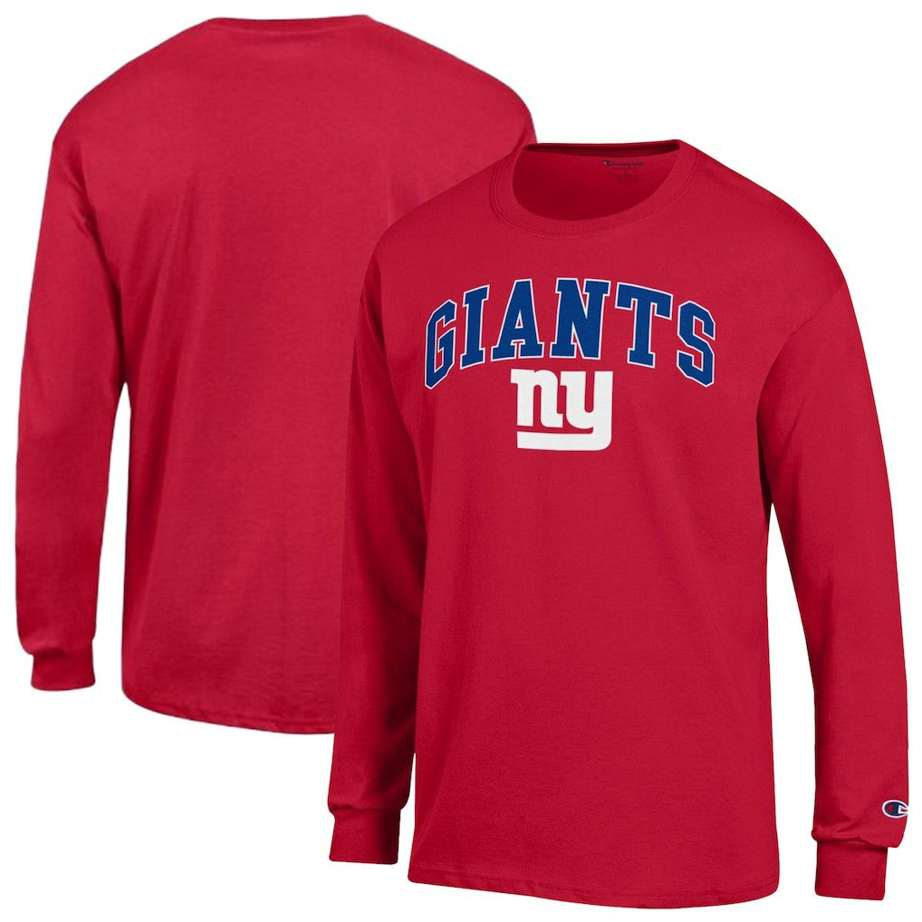 New York Giants Champion Arch Over Logo Long Sleeve T-Shirt