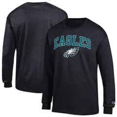 Philadelphia Eagles Champion Arch Over Logo Long Sleeve T-Shirt