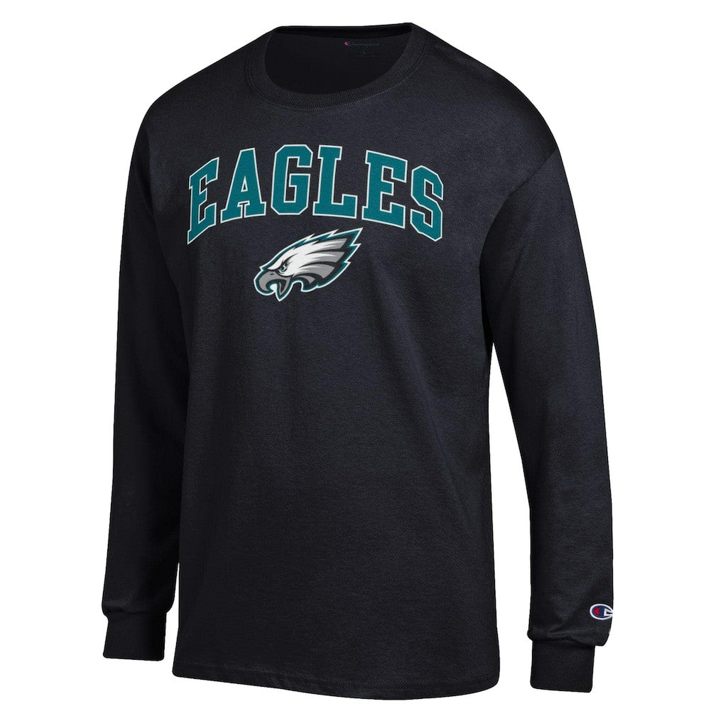 Philadelphia Eagles Champion Arch Over Logo Long Sleeve T-Shirt