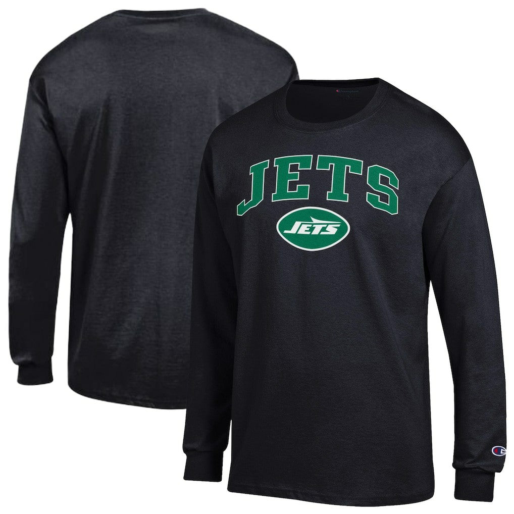 New York Jets Champion Arch Over Logo Long Sleeve T-Shirt