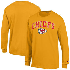 Kansas City Chiefs Champion Arch Over Logo Long Sleeve T-Shirt