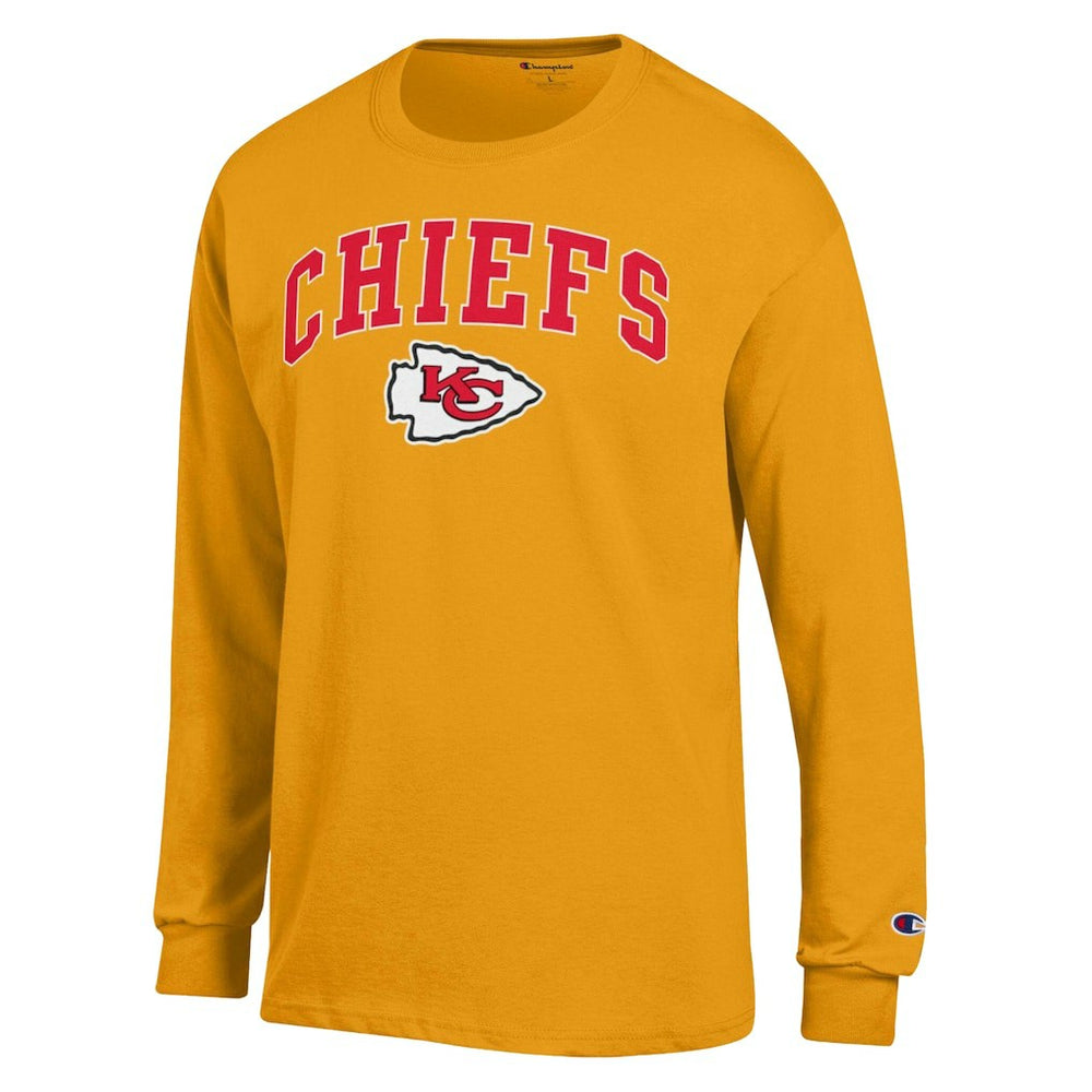Kansas City Chiefs Champion Arch Over Logo Long Sleeve T-Shirt