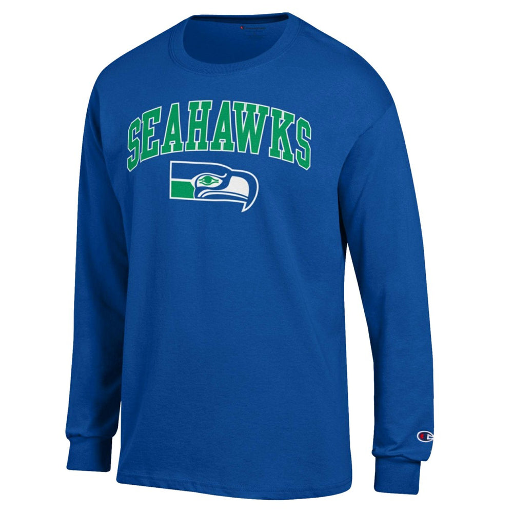 Seattle Seahawks Champion Arch Over Logo Long Sleeve T-Shirt