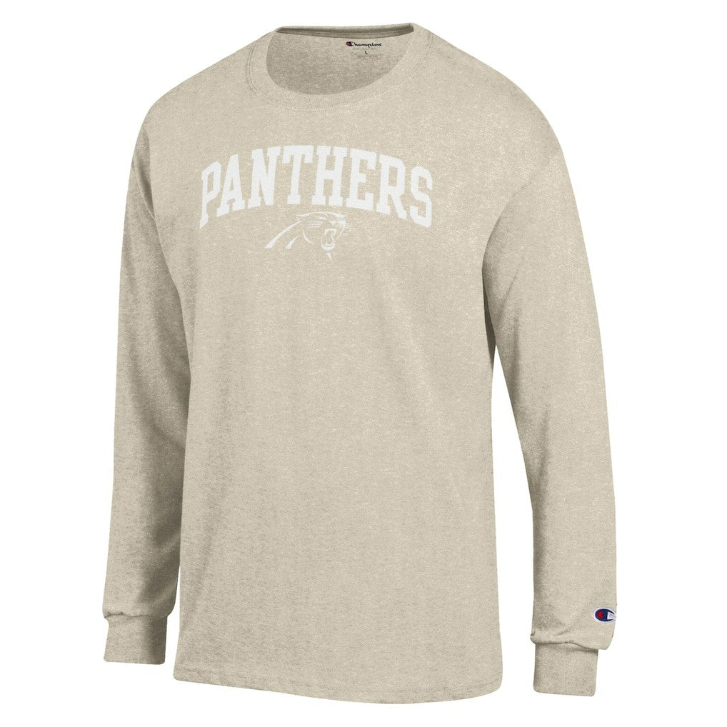 Carolina Panthers Champion White Ink Jersey Long Sleeve T-Shirt