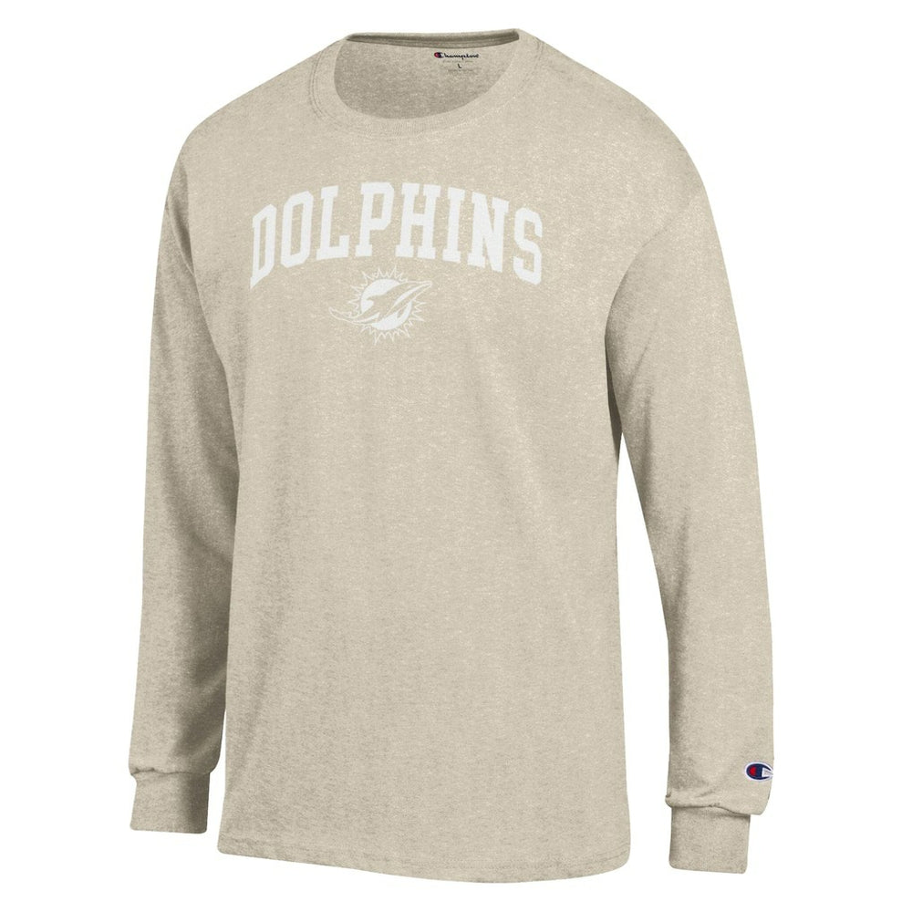 Miami Dolphins Champion White Ink Jersey Long Sleeve T-Shirt