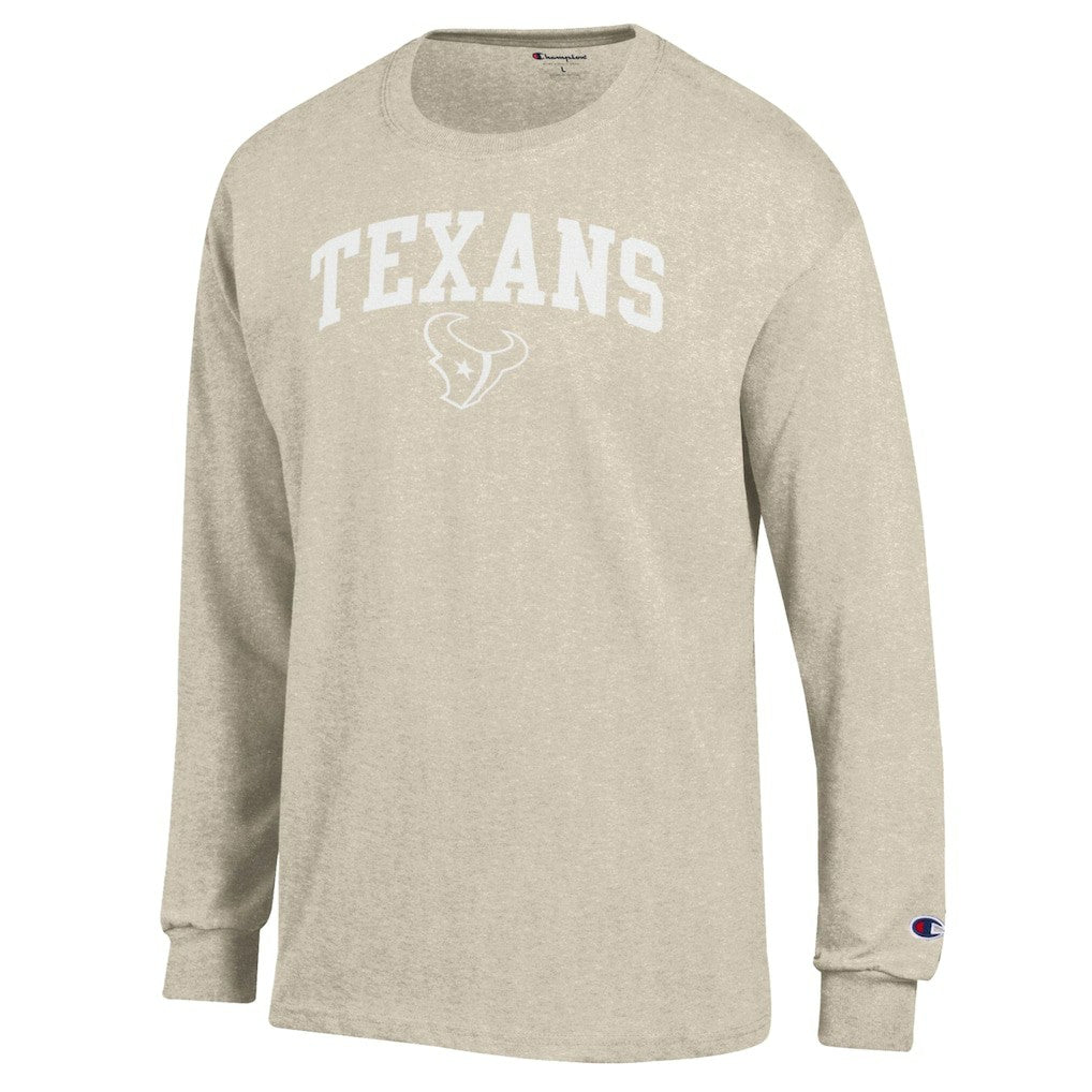 Houston Texans Champion White Ink Jersey Long Sleeve T-Shirt