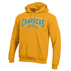 Los Angeles Chargers Champion Powerblend Arch over Logo Hoodie