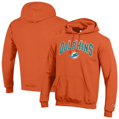 Miami Dolphins Champion Powerblend Arch over Logo Hoodie