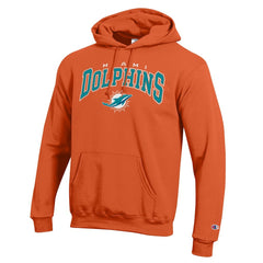 Miami Dolphins Champion Powerblend Arch over Logo Hoodie