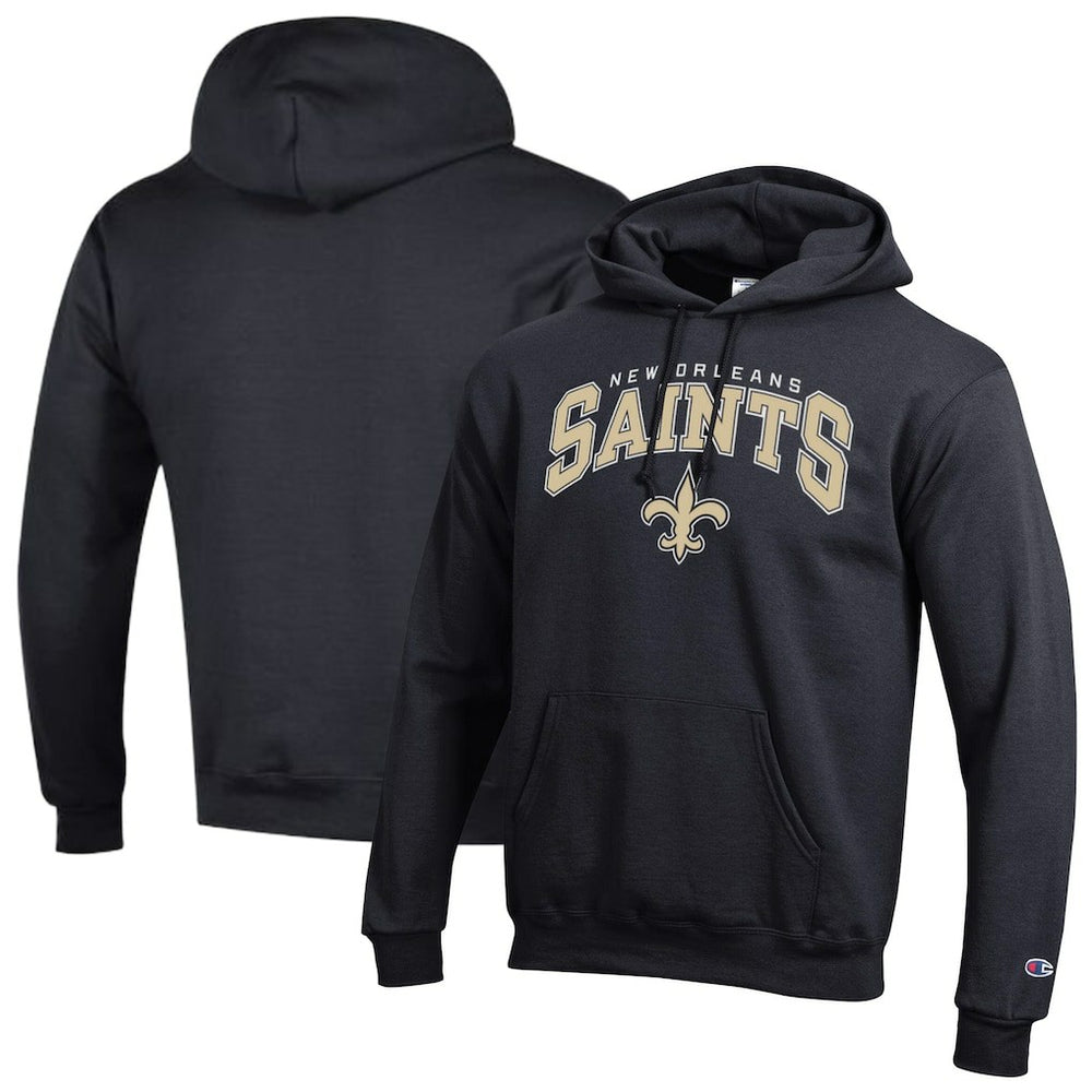 New Orleans Saints Champion Powerblend Arch over Logo Hoodie
