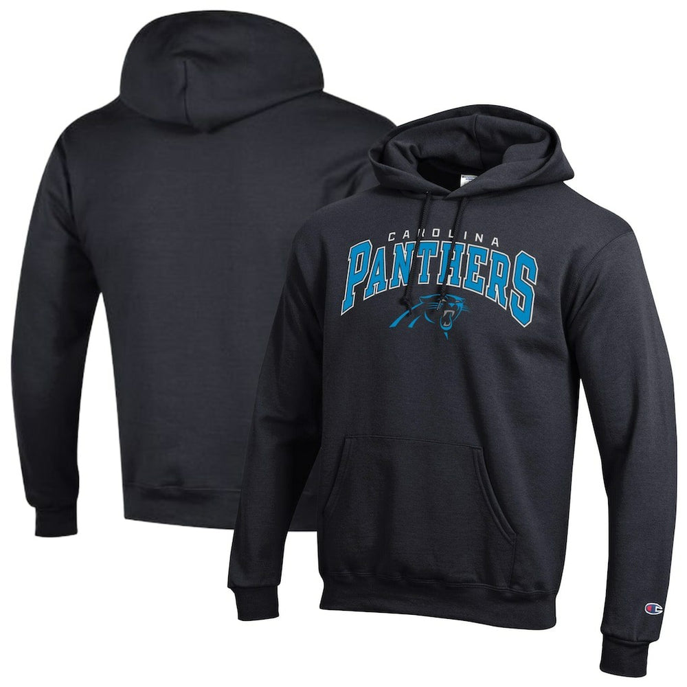Carolina Panthers Champion Powerblend Arch over Logo Hoodie