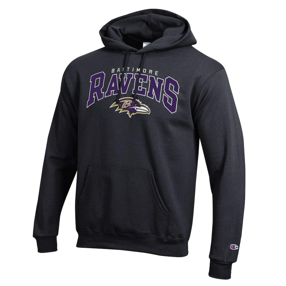 Baltimore Ravens Champion Powerblend Arch over Logo Hoodie