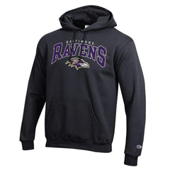Baltimore Ravens Champion Powerblend Arch over Logo Hoodie