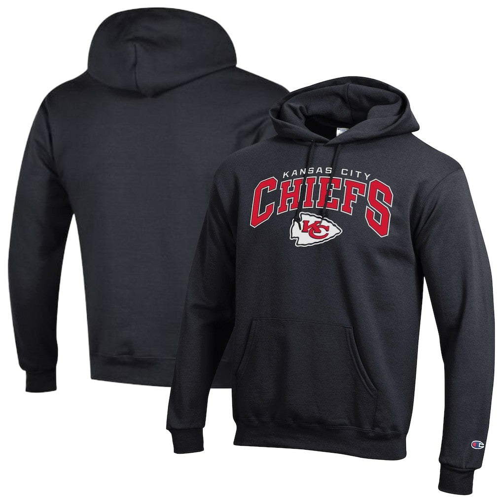 Kansas City Chiefs Champion Powerblend Arch over Logo Hoodie