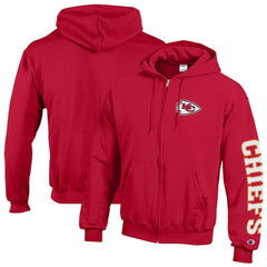 Kansas City Chiefs Champion Powerblend Fleece Full-Zip Hoodie