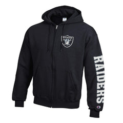 Las Vegas Raiders Champion Powerblend Fleece Full-Zip Hoodie