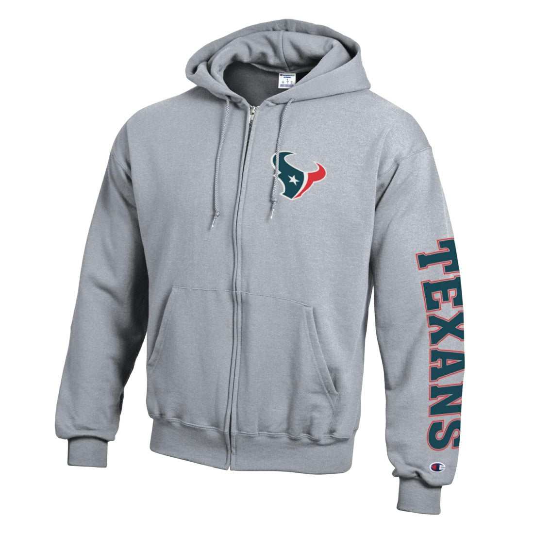 Houston Texans Champion Powerblend Fleece Full-Zip Hoodie