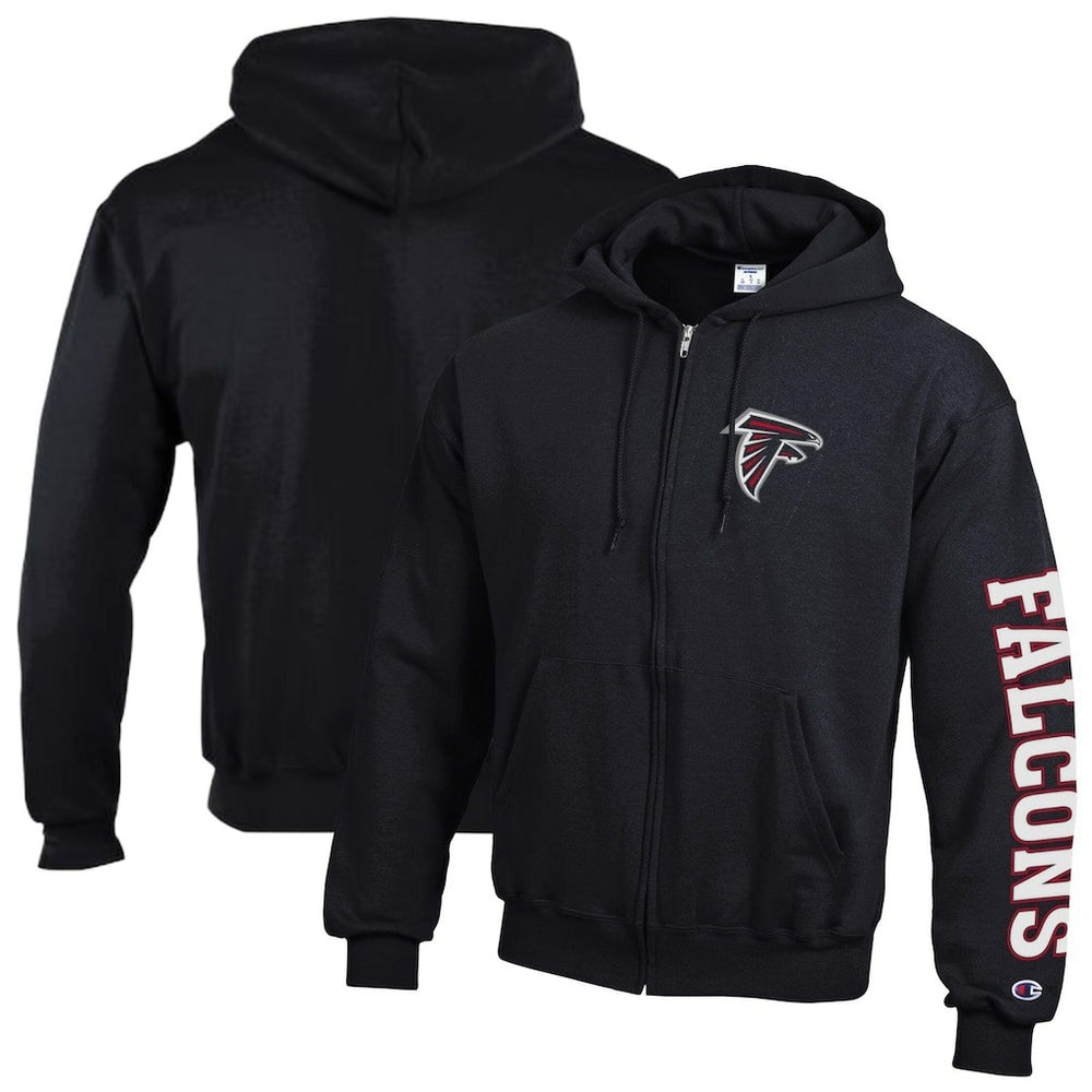 Atlanta Falcons Champion Powerblend Fleece Full-Zip Hoodie
