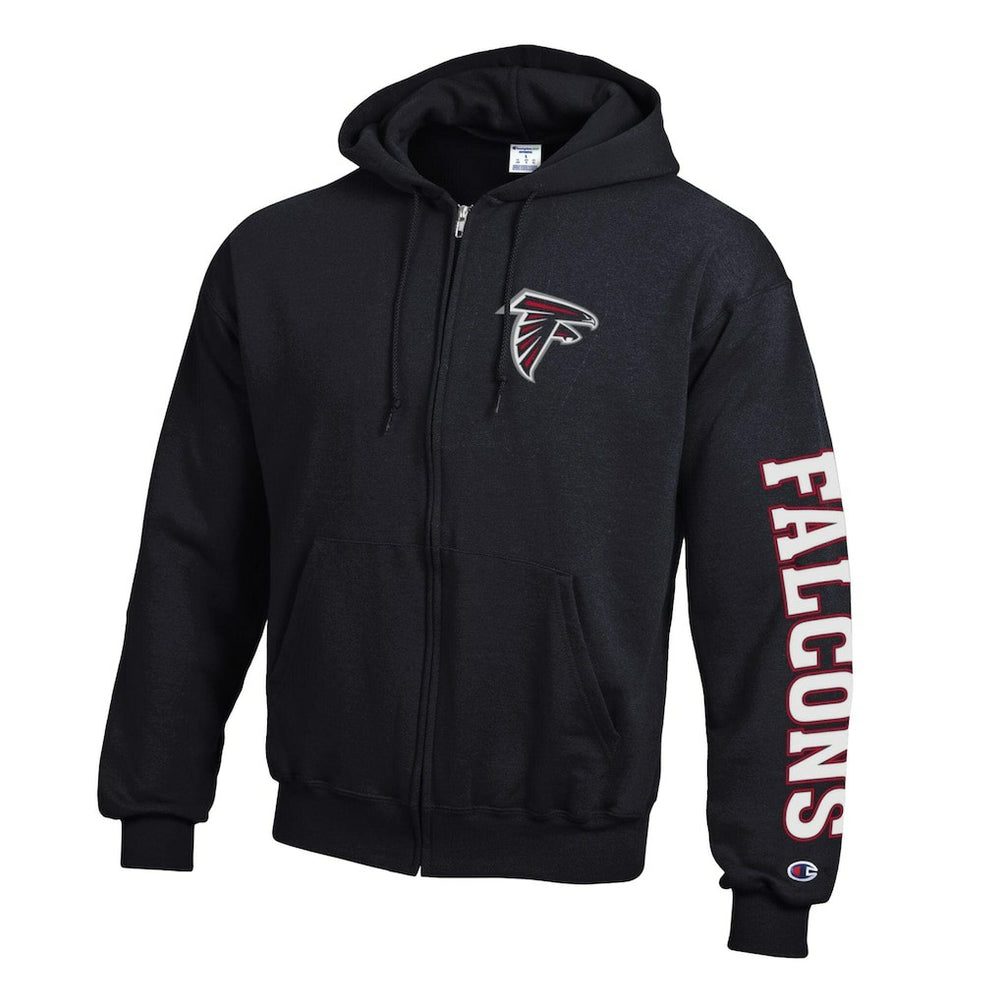 Atlanta Falcons Champion Powerblend Fleece Full-Zip Hoodie