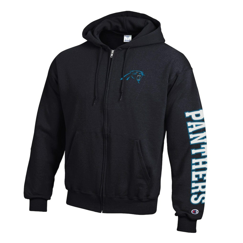 Carolina Panthers Champion Powerblend Fleece Full-Zip Hoodie
