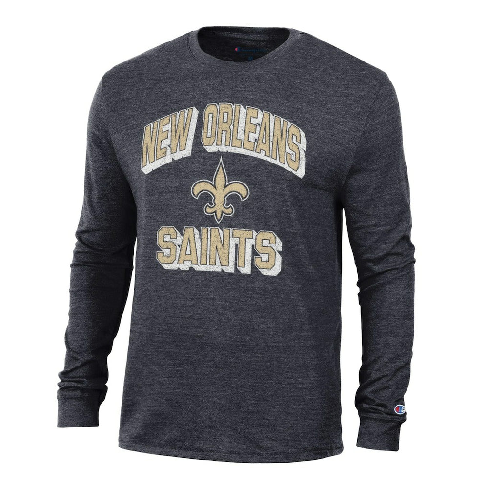 New Orleans Saints Champion Ultimate Tri-Blend Long Sleeve T-Shirt