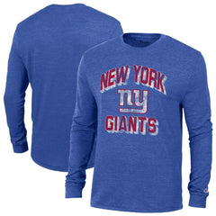 New York Giants Champion Ultimate Tri-Blend Long Sleeve T-Shirt