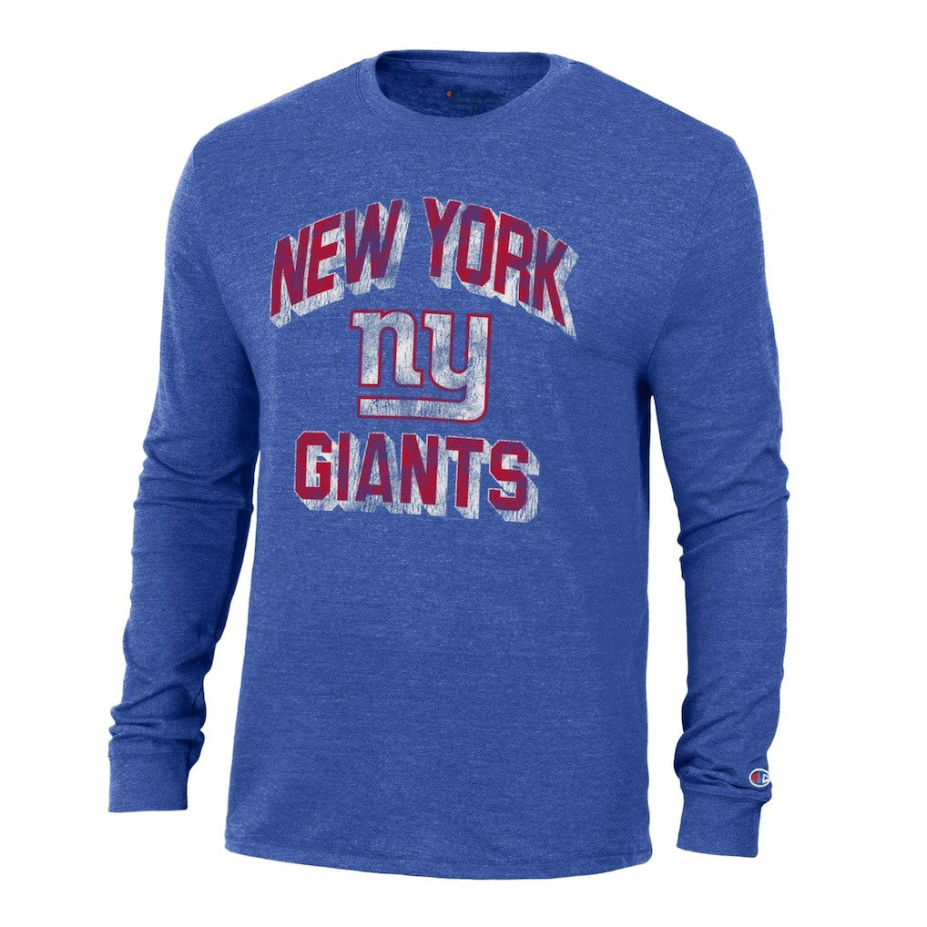 New York Giants Champion Ultimate Tri-Blend Long Sleeve T-Shirt