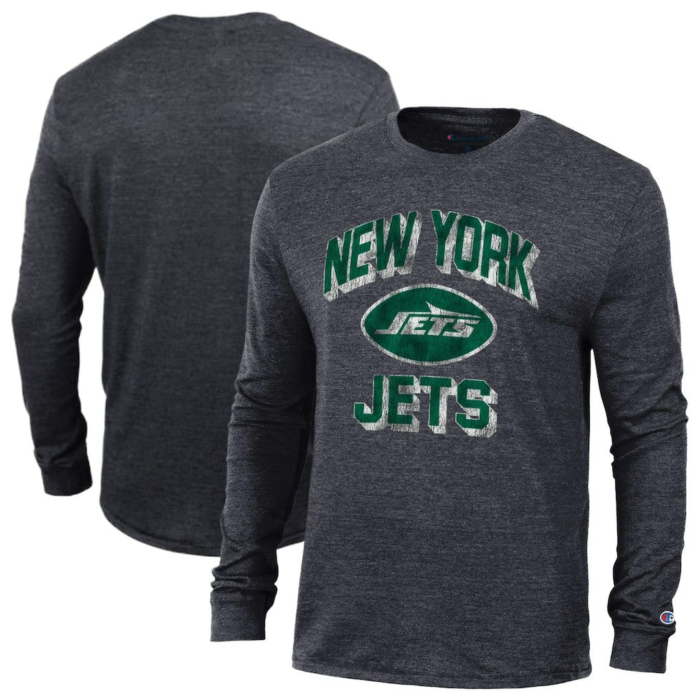 New York Jets Champion Ultimate Tri-Blend Long Sleeve T-Shirt