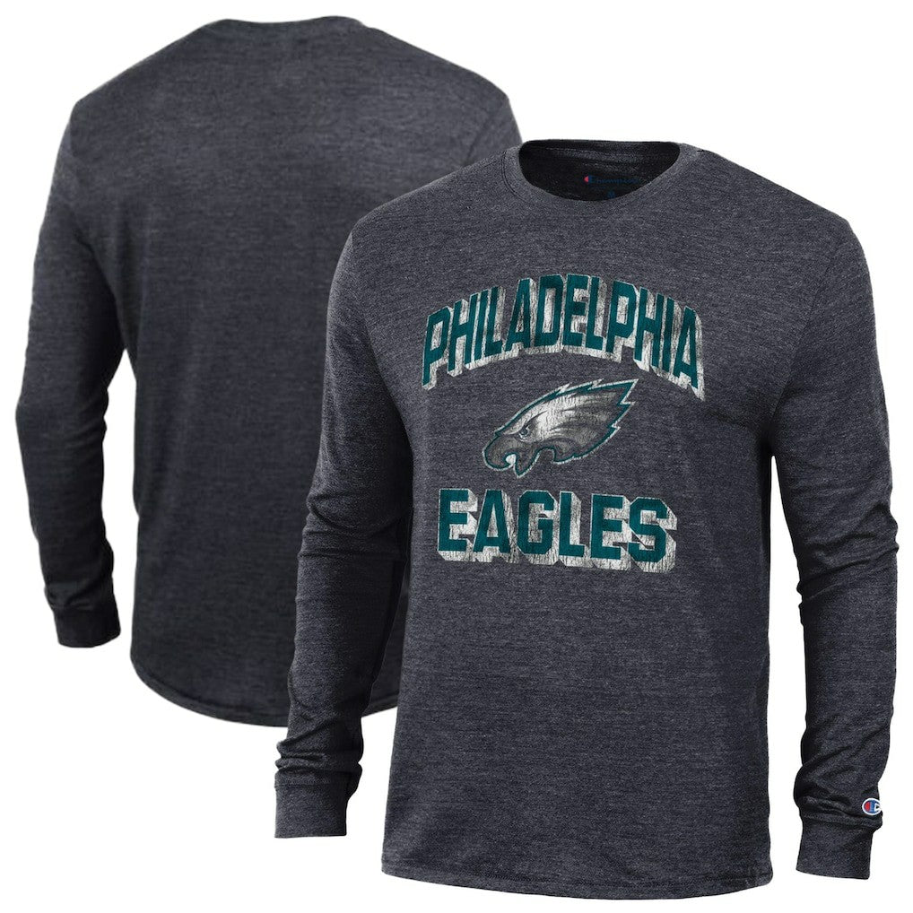 Philadelphia Eagles Champion Ultimate Tri-Blend Long Sleeve T-Shirt