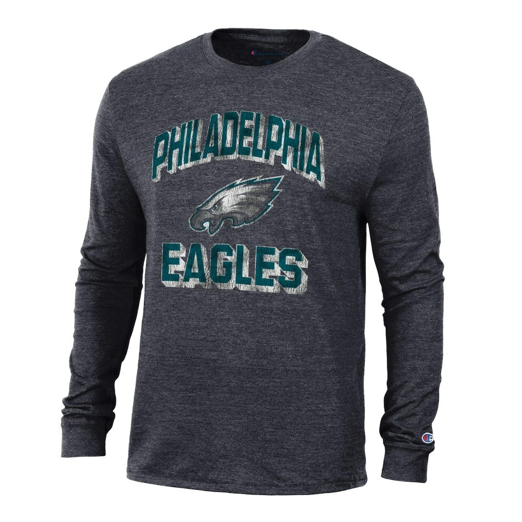 Philadelphia Eagles Champion Ultimate Tri-Blend Long Sleeve T-Shirt