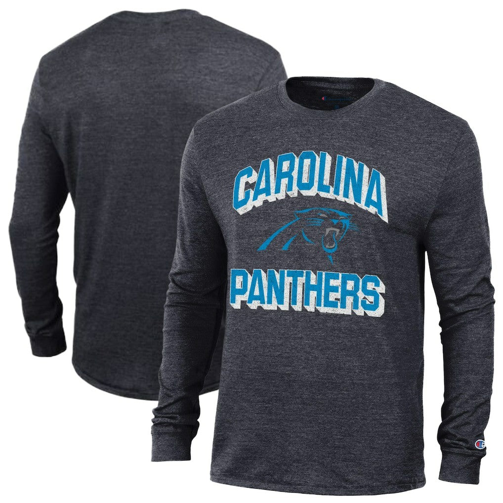 Carolina Panthers Champion Ultimate Tri-Blend Long Sleeve T-Shirt