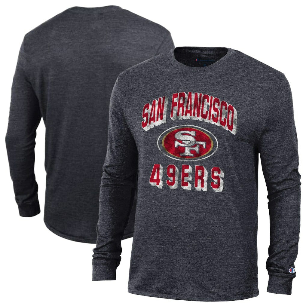 San Francisco 49ers Champion Ultimate Tri-Blend Long Sleeve T-Shirt