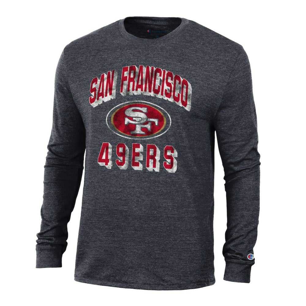 San Francisco 49ers Champion Ultimate Tri-Blend Long Sleeve T-Shirt