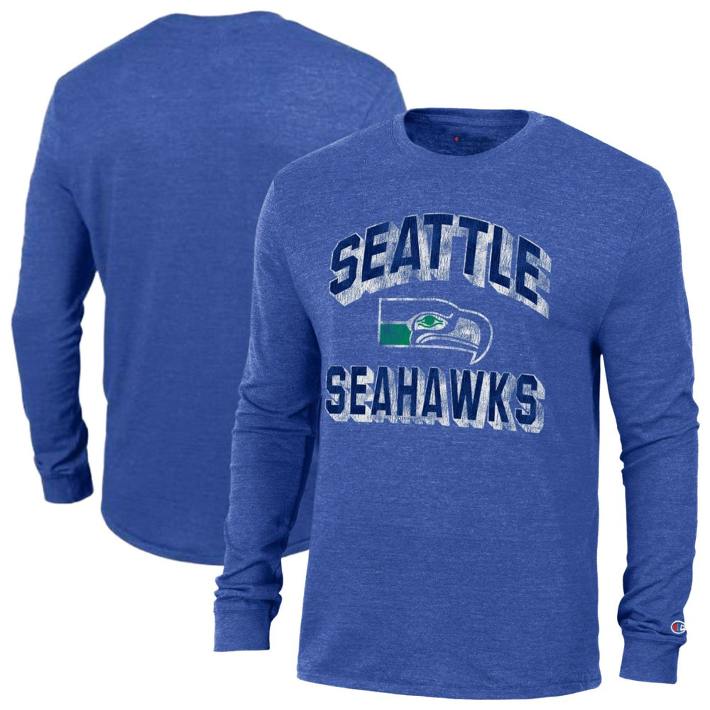 Seattle Seahawks Champion Ultimate Tri-Blend Long Sleeve T-Shirt