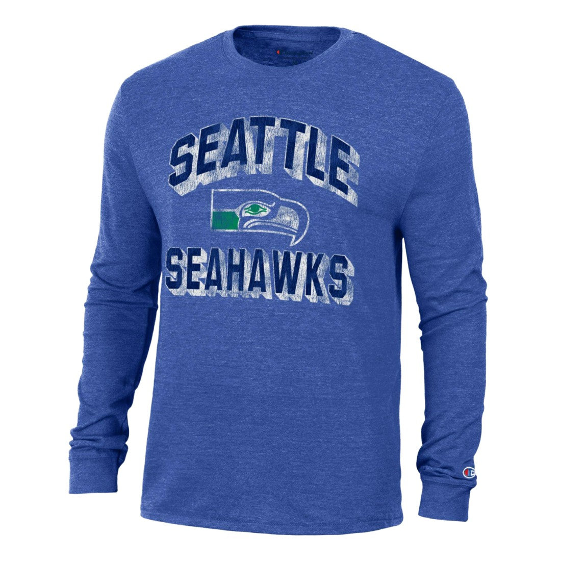 Seattle Seahawks Champion Ultimate Tri-Blend Long Sleeve T-Shirt