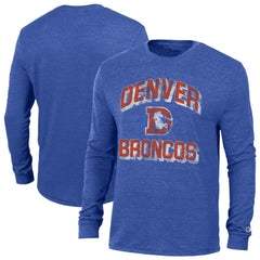 Denver Broncos Champion Ultimate Tri-Blend Long Sleeve T-Shirt