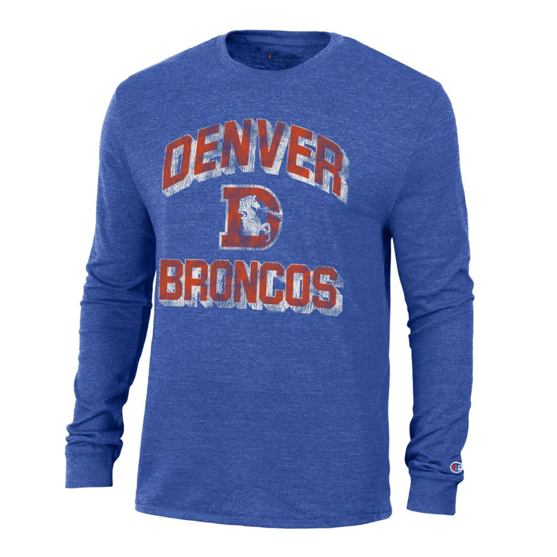 Denver Broncos Champion Ultimate Tri-Blend Long Sleeve T-Shirt