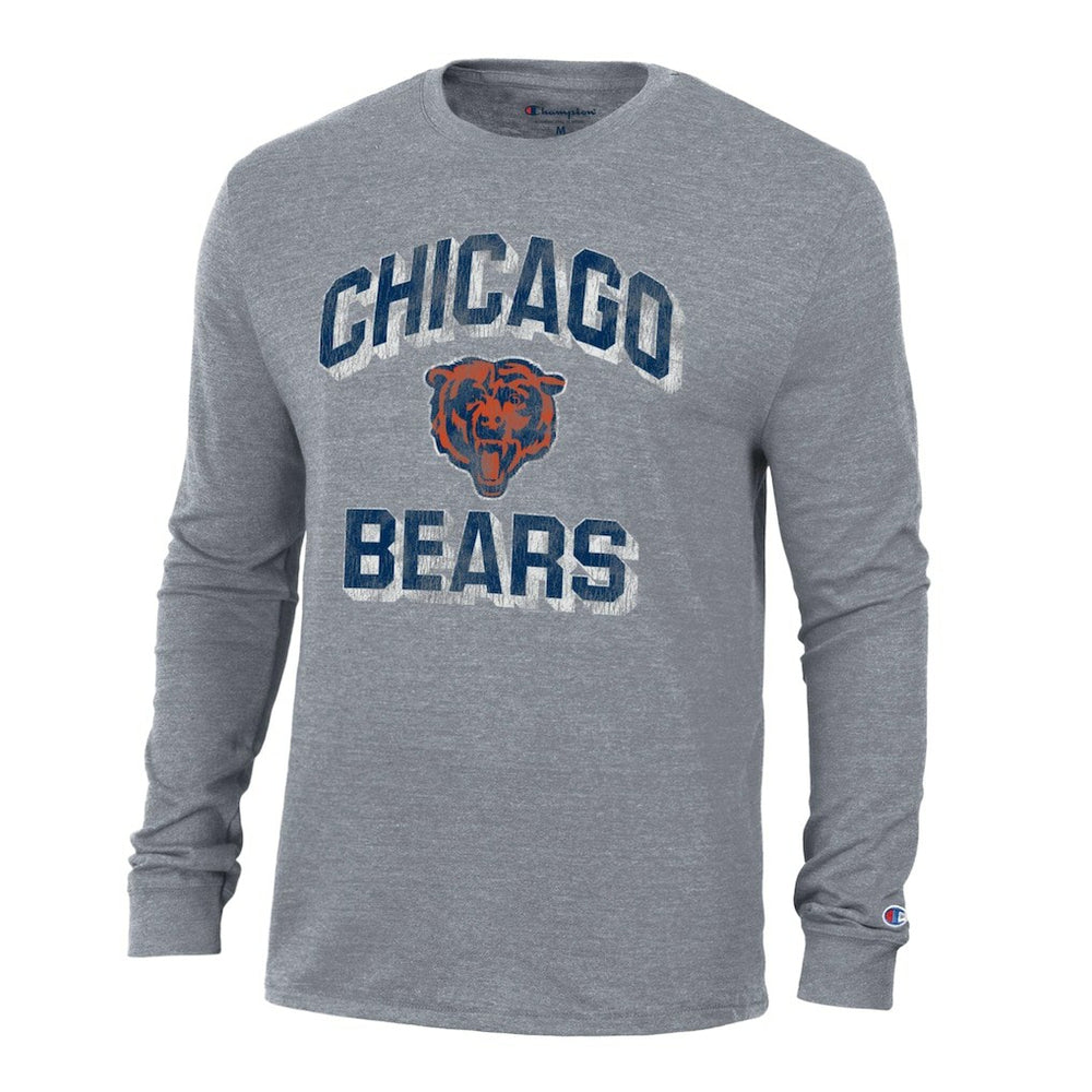Chicago Bears Champion Ultimate Tri-Blend Long Sleeve T-Shirt