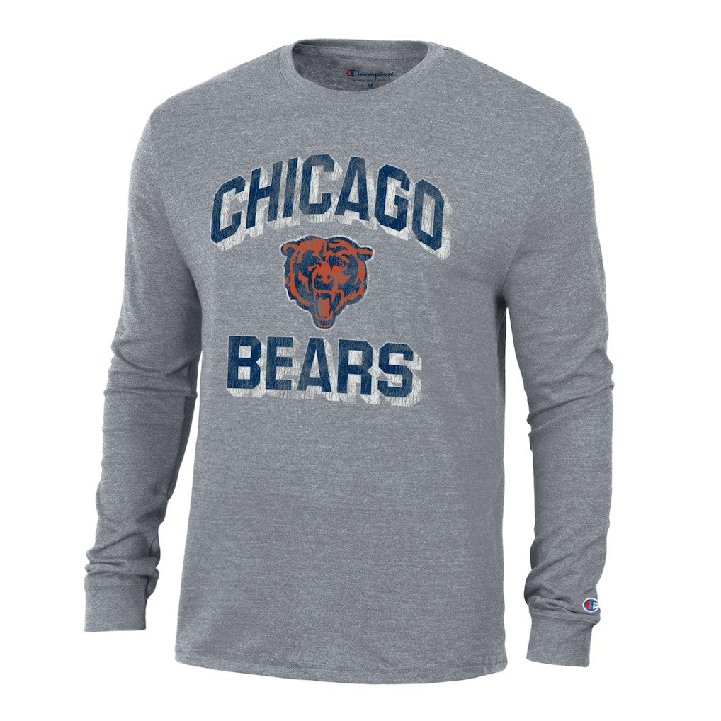 Chicago Bears Champion Ultimate Tri-Blend Long Sleeve T-Shirt
