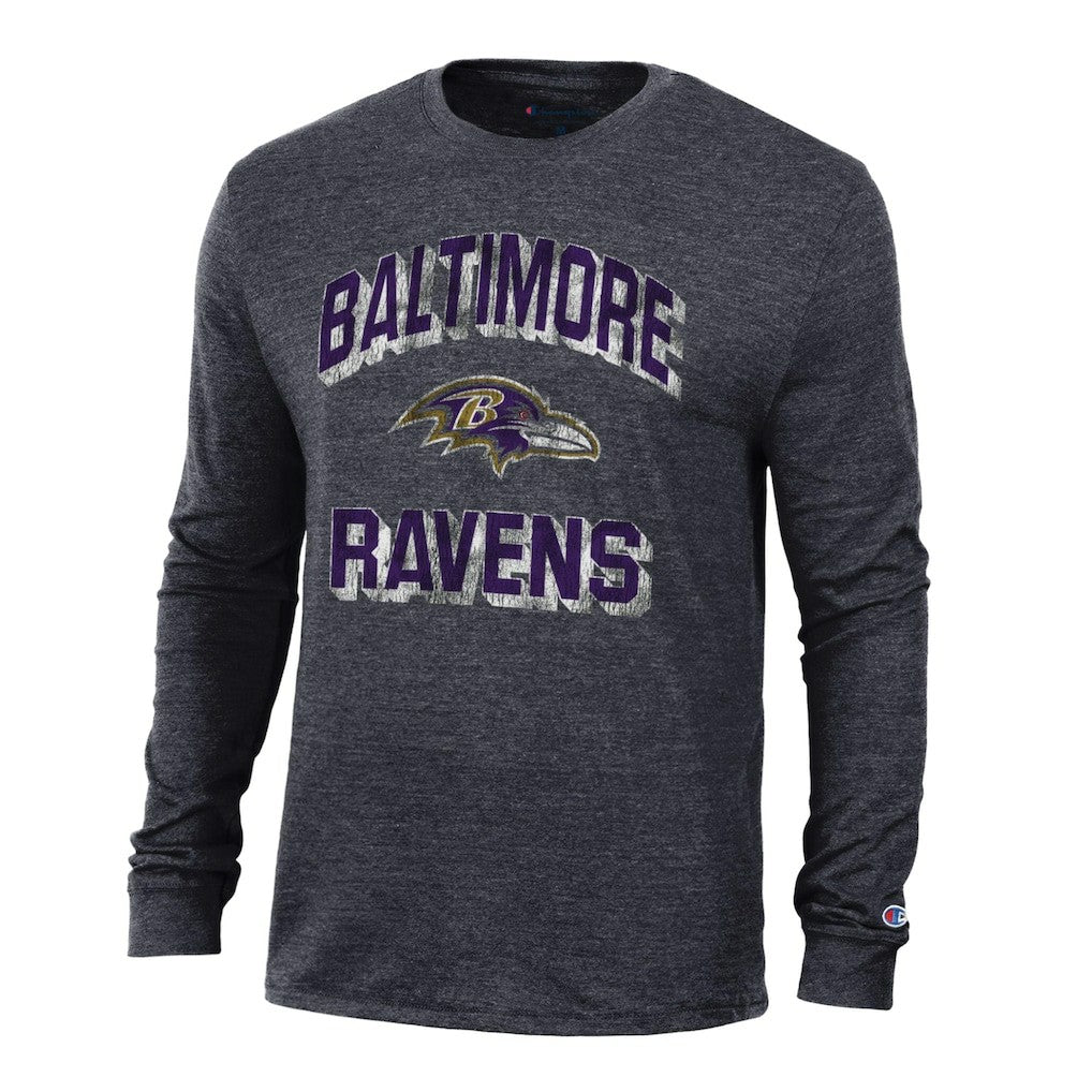 Baltimore Ravens Champion Ultimate Tri-Blend Long Sleeve T-Shirt