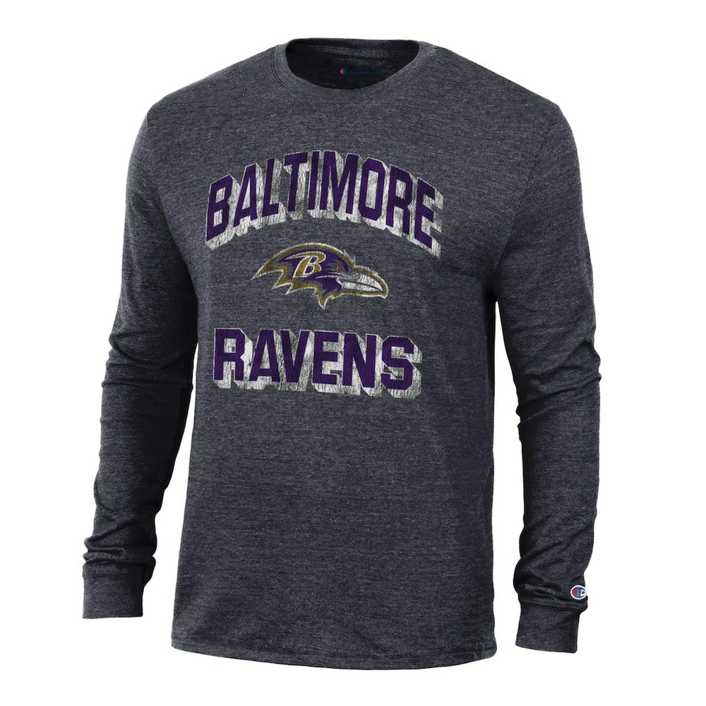 Baltimore Ravens Champion Ultimate Tri-Blend Long Sleeve T-Shirt