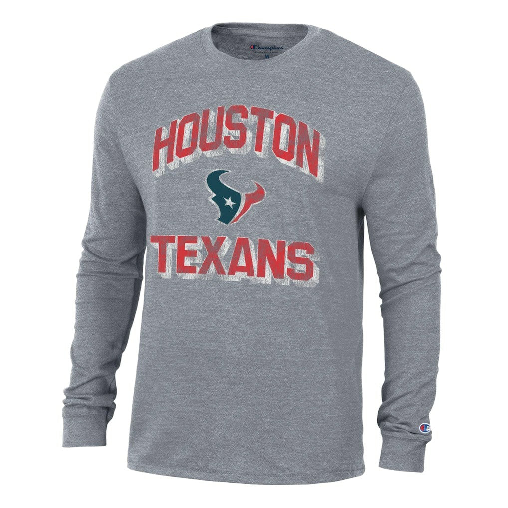 Houston Texans Champion Ultimate Tri-Blend Long Sleeve T-Shirt