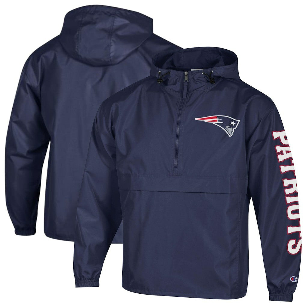 New England Patriots Champion Packable Windbreaker Half-Zip Jacket