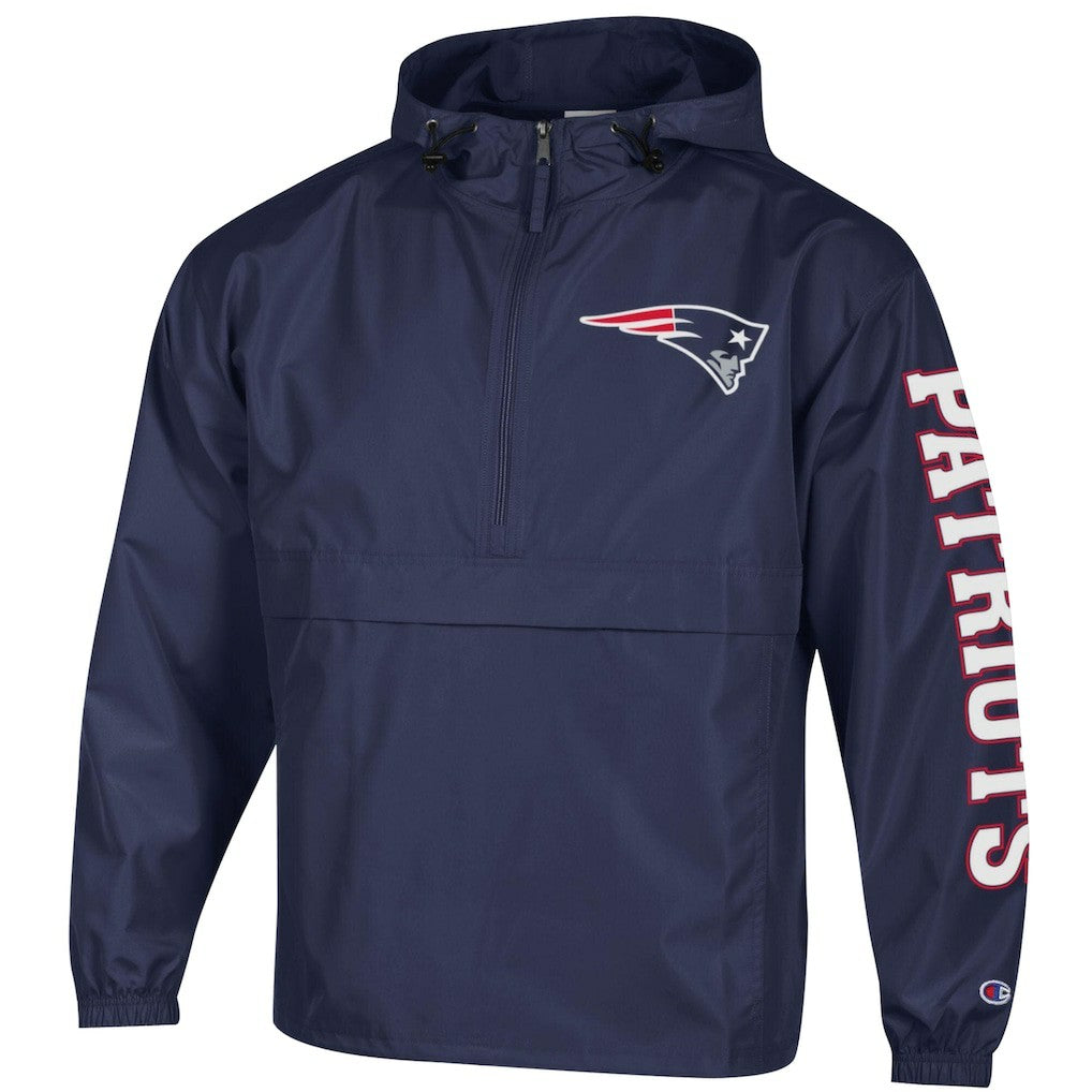New England Patriots Champion Packable Windbreaker Half-Zip Jacket