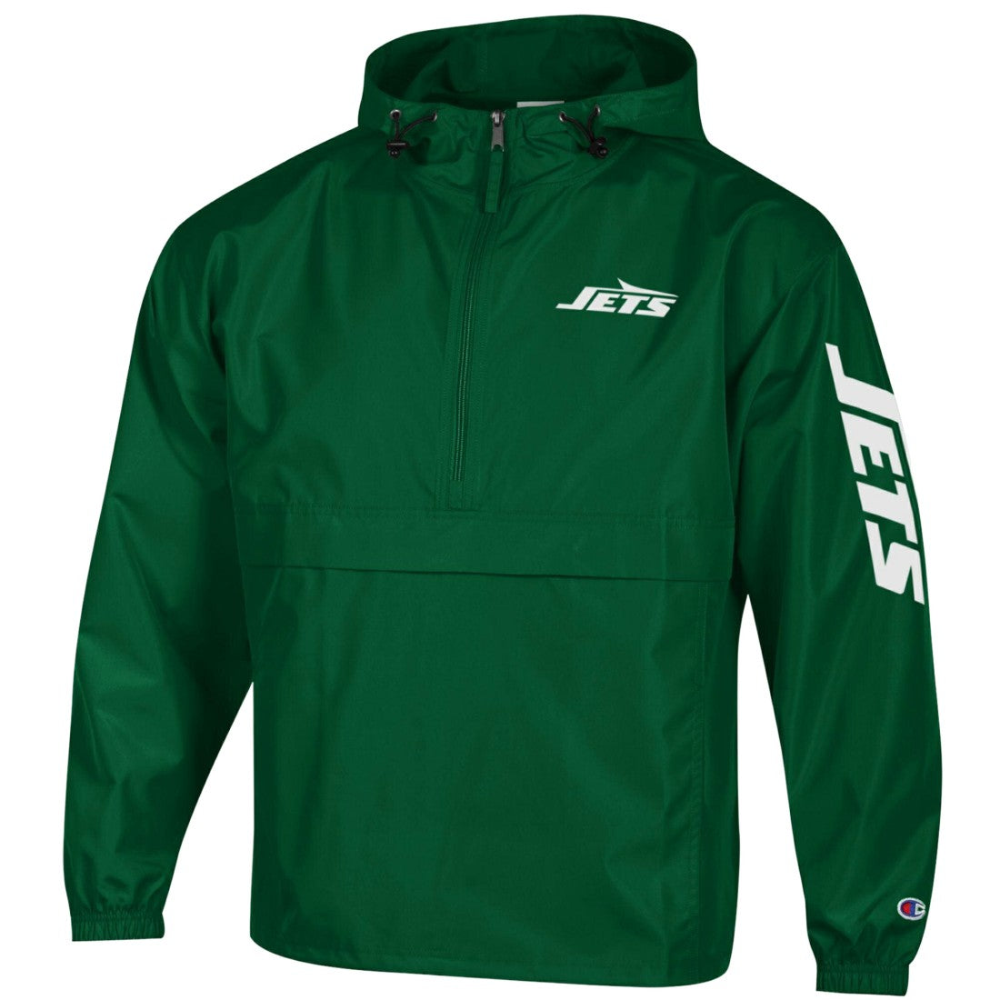 New York Jets Champion Packable Windbreaker Half-Zip Jacket