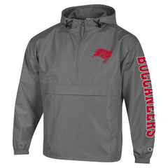 Tampa Bay Buccaneers Champion Packable Windbreaker Half-Zip Jacket