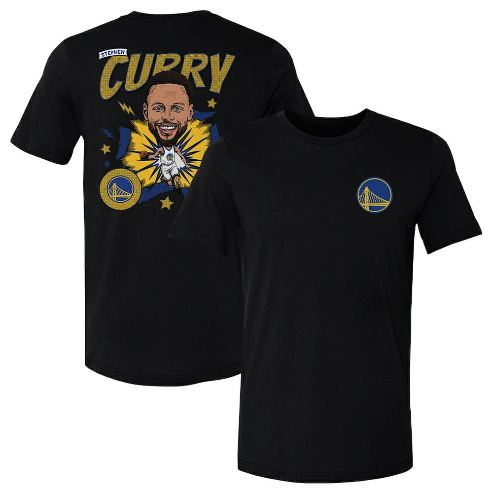 Stephen Curry Golden State Warriors 500 Level Caricature T-Shirt sale On Sale