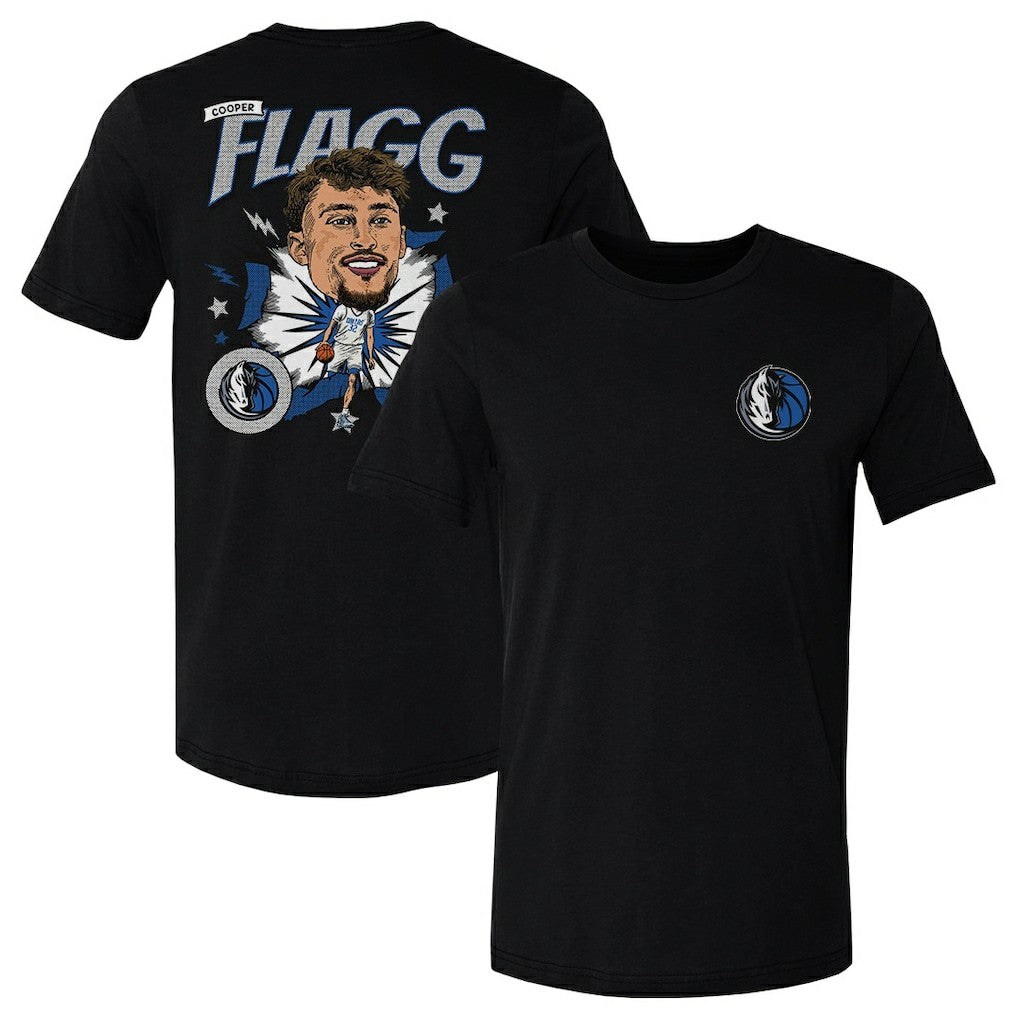 Cooper Flagg Dallas Mavericks 500 Level Caricature T-Shirt sale Outlet